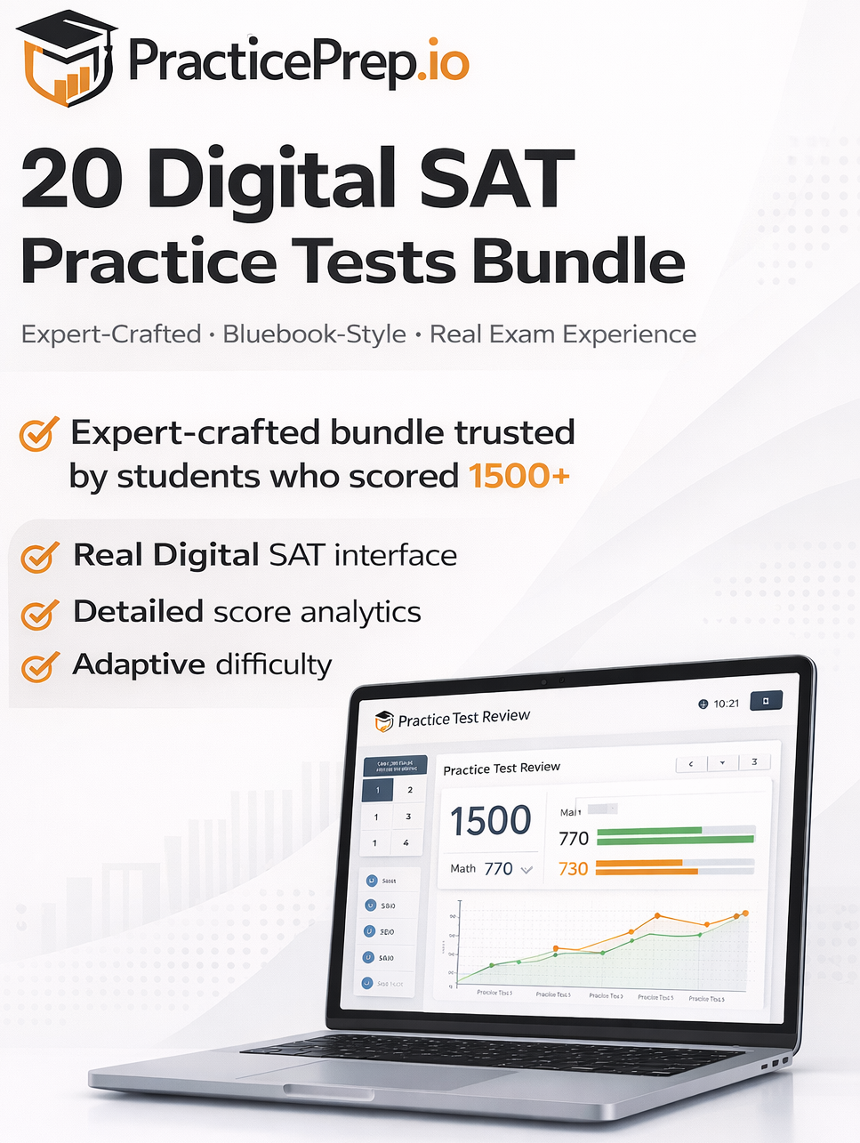 20 Digital SAT Practice Tests — Train Like It’s the Real Exam